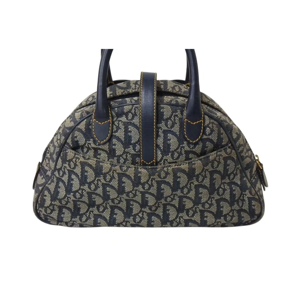 Christian Dior Double Saddle Bag Trotter Navy Blue - Picture 3 of 10